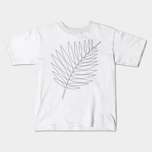 tropical - single line art Kids T-Shirt